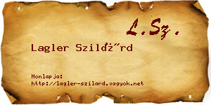 Lagler Szilárd névjegykártya