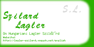 szilard lagler business card